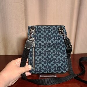Coach Denim Signature Logo Crossbody